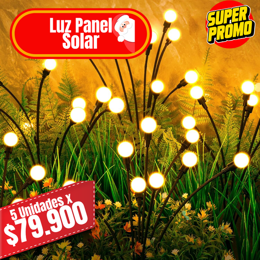 Luces panel Solar 5 Unidades